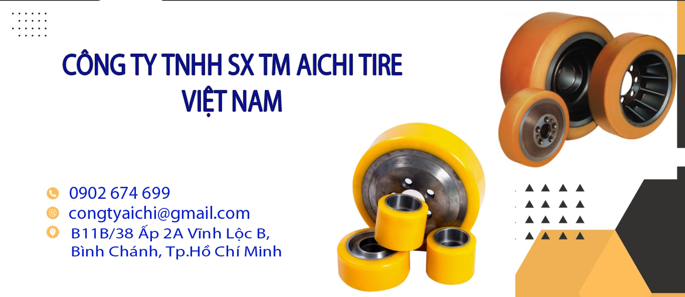 bánh xe nâng điện Pu