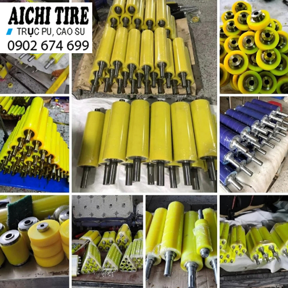 Con lăn băng tải PU chịu lực