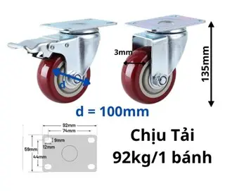 Giá bánh xe đẩy chịu lực - Lựa chọn tối ưu cho vận chuyển