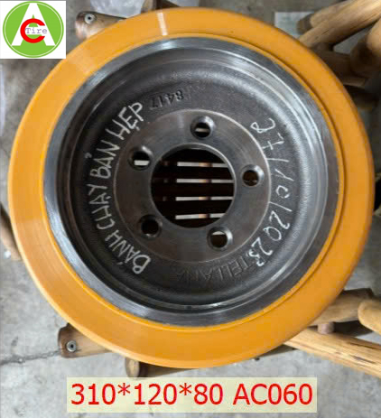 Bánh lái xe linde 310x120x80 - Ảnh 4