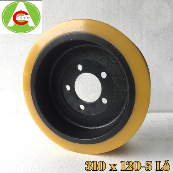 Bánh xe nâng điện BT 310x120mm 5 lỗ