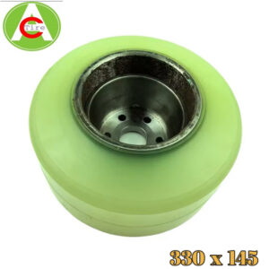 Bánh lái Pu xe nâng điện Nichiyu 330x145